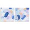 Stupell Industries Oval Lavender Blue Abstract 2 pc Wall Plaque Art Set Design by Melissa Wang